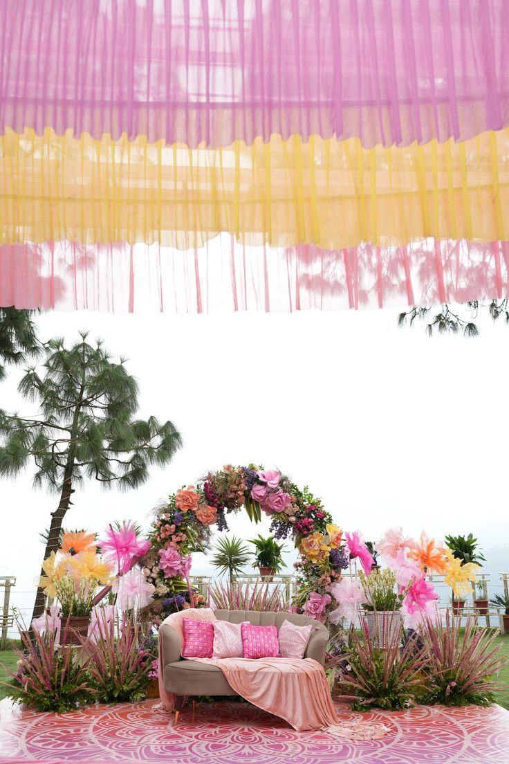 Pastel Canopy Haldi